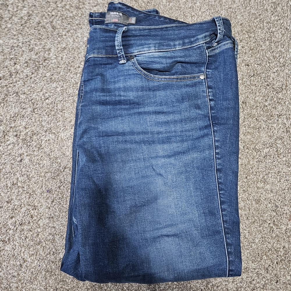 Torrid Blue Skinny Jeans with Modern Faded Look